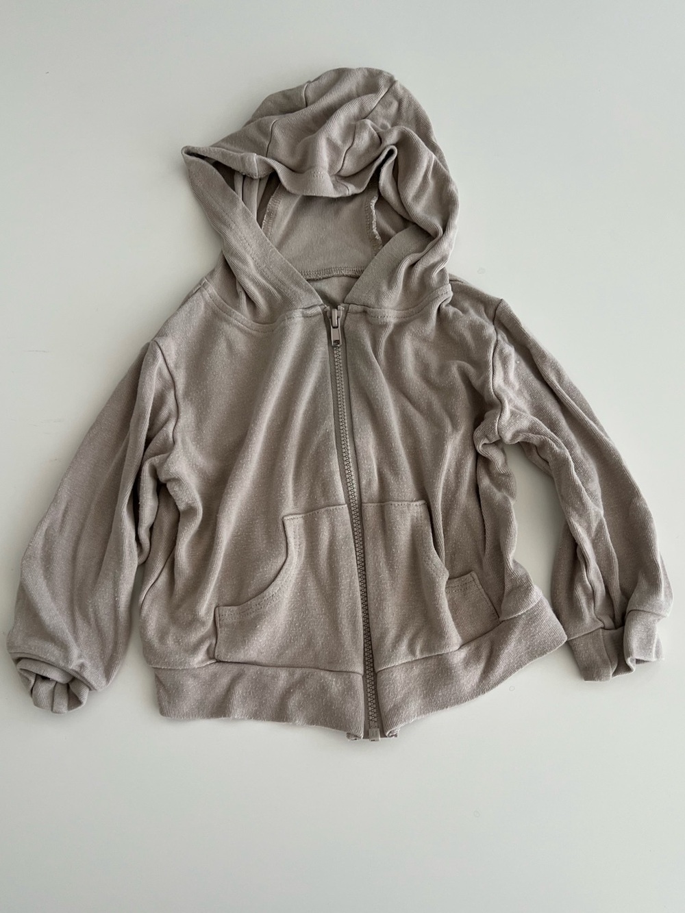 Kyte Baby Zip-Up Hoodie Sand 12-18m